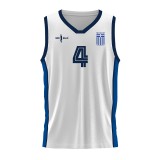 Men's Basketball Jersey White - Nick Galis The Greek No4, 1987 Image 