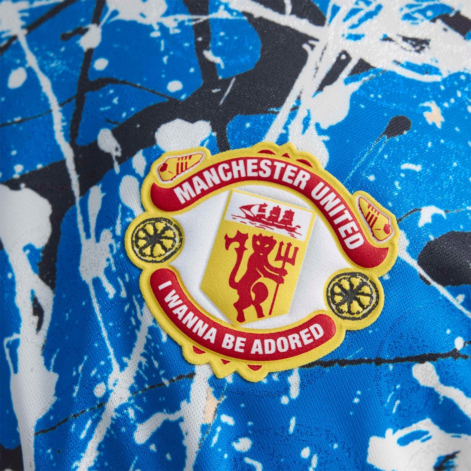 Men's Football Jersey Colorful - adidas Originals Manchester United Stone Roses