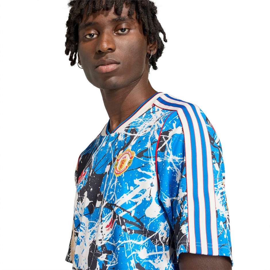Men's Football Jersey Colorful - adidas Originals Manchester United Stone Roses