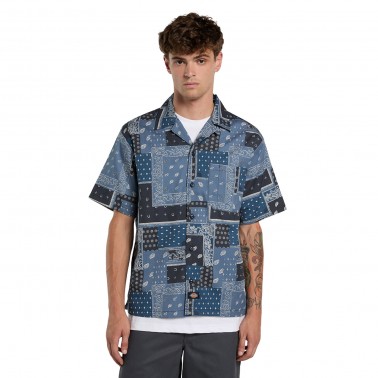 Men's Shirt Blue - Dickies Glandorf