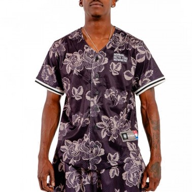 BEE UNUSUAL DOILY MESH BUTTON FRONT AT-258010 Black