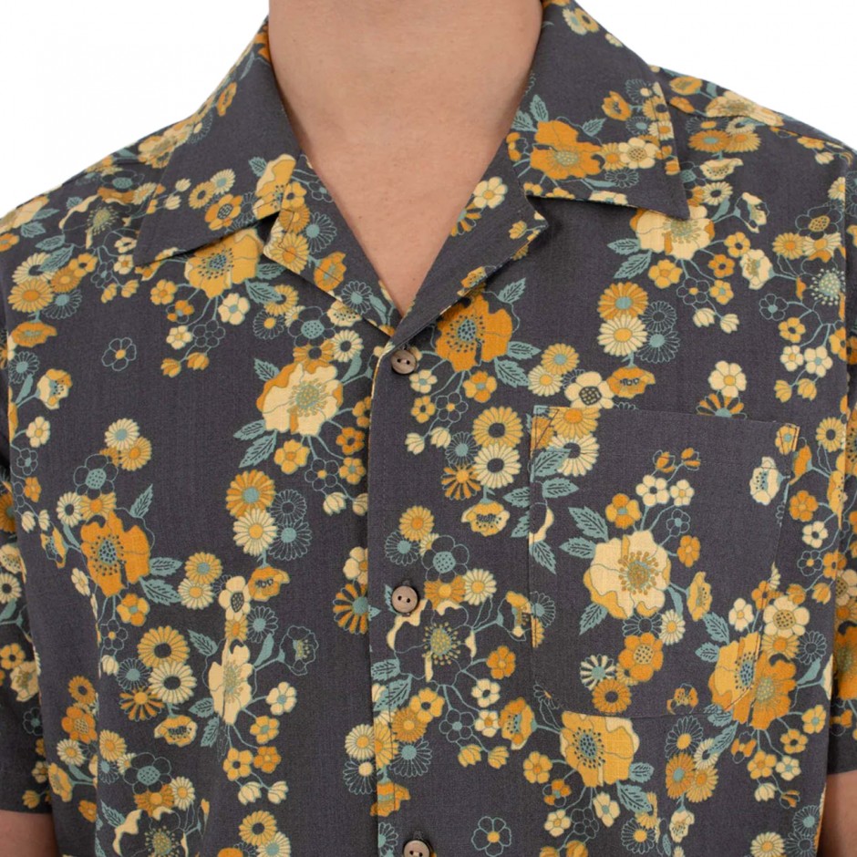 Men's Shirt Black - Hurley Dogpatch Camp