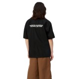 CARHARTT WIP S/S LINK SCRIPT SHIRT I033026-0D2XX Black Image 0