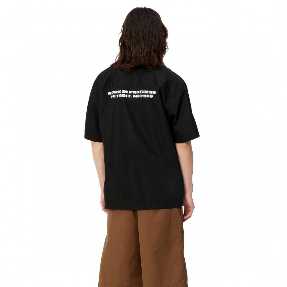 CARHARTT WIP S/S LINK SCRIPT SHIRT I033026-0D2XX Black
