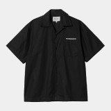 CARHARTT WIP S/S LINK SCRIPT SHIRT I033026-0D2XX Black Image 2