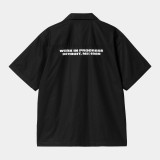 CARHARTT WIP S/S LINK SCRIPT SHIRT I033026-0D2XX Black Image 3