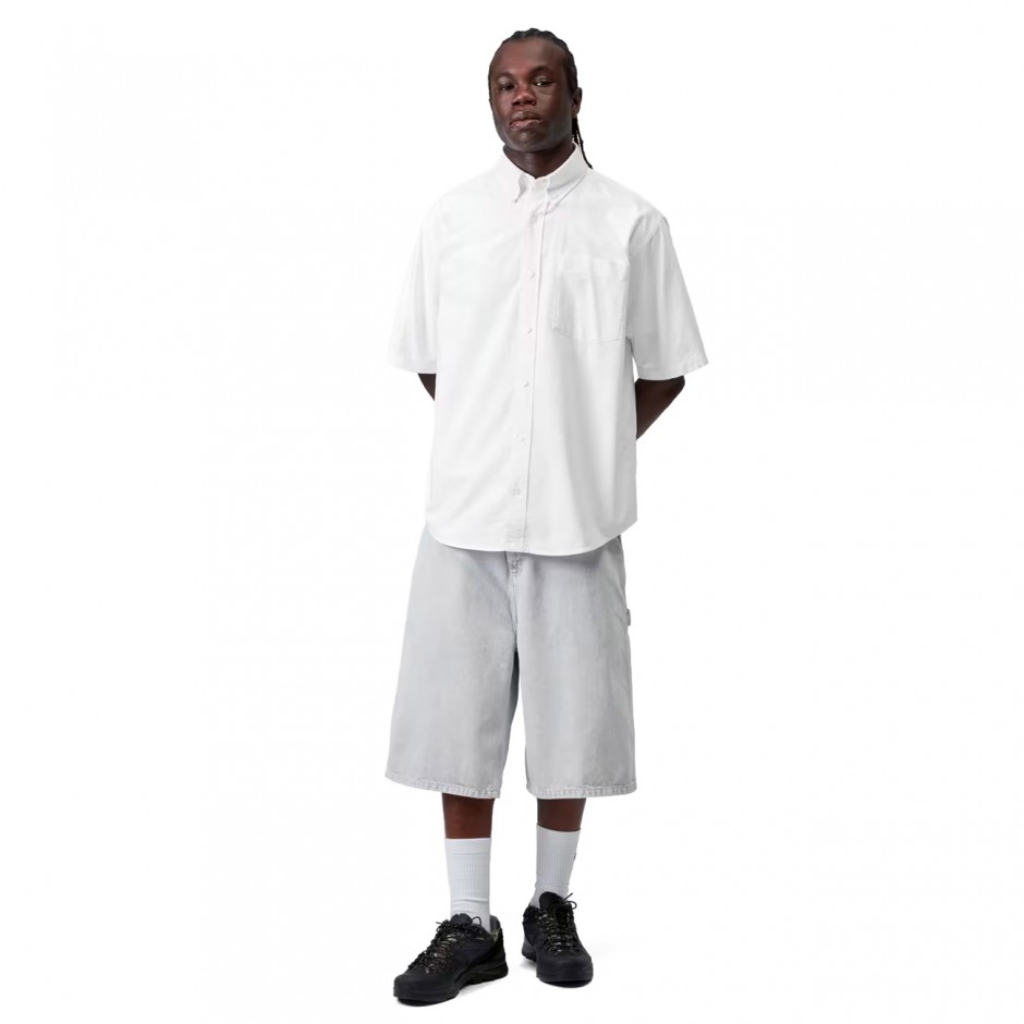 Ανδρικό Πουκάμισο Λευκό - Carhartt WIP S/S Braxton