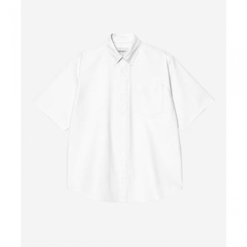 Ανδρικό Πουκάμισο Λευκό - Carhartt WIP S/S Braxton