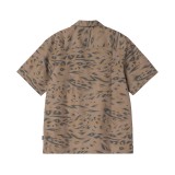 Men's Shirt Brown - Carhartt WIP S/S Travon Image 0