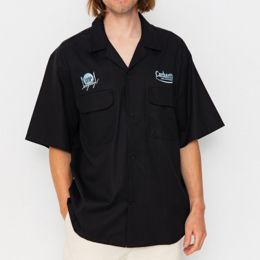 Ανδρικό Πουκάμισο Μαύρο - Carhartt WIP S/S Deli