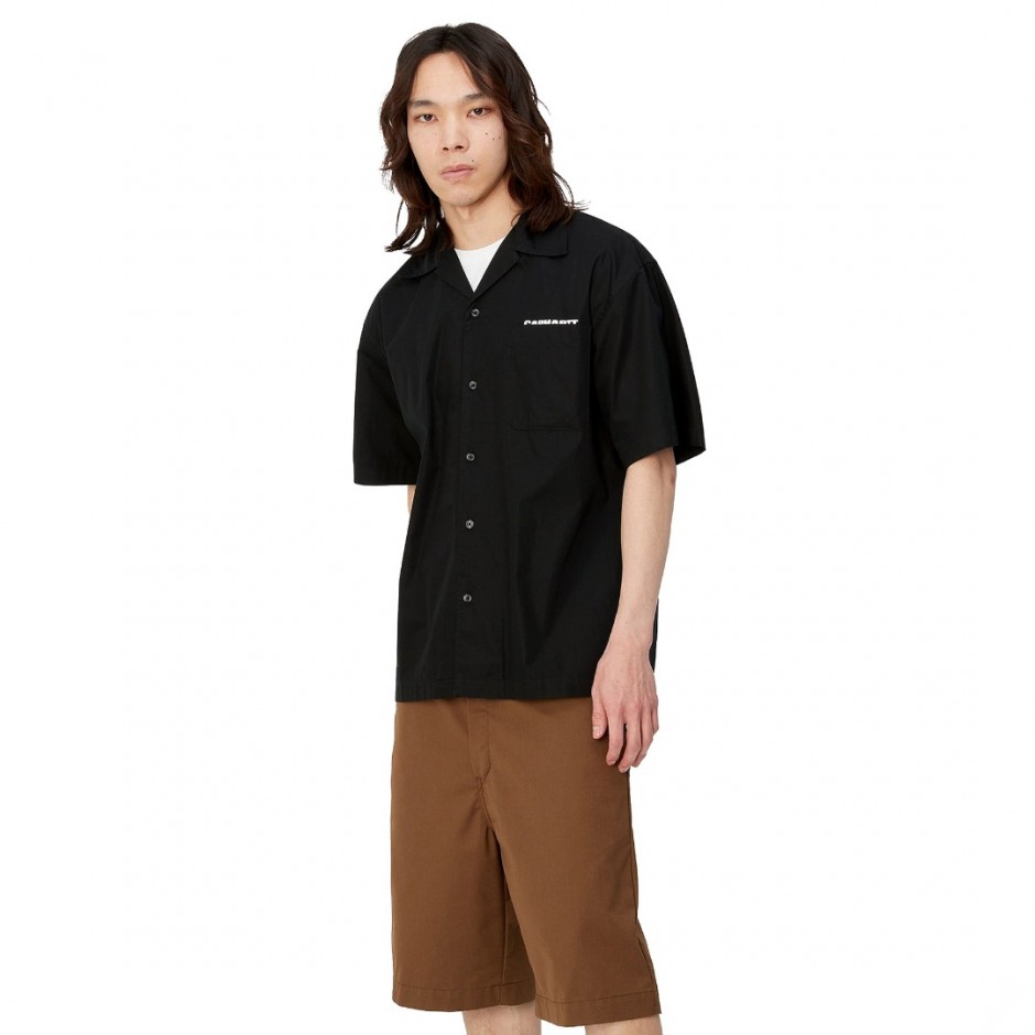CARHARTT WIP S/S LINK SCRIPT SHIRT I033026-0D2XX Black