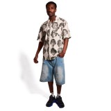 GRIMEY THE MIDNITE BUTTON UP SHIRT GHS746-LGRE Grey Image 1