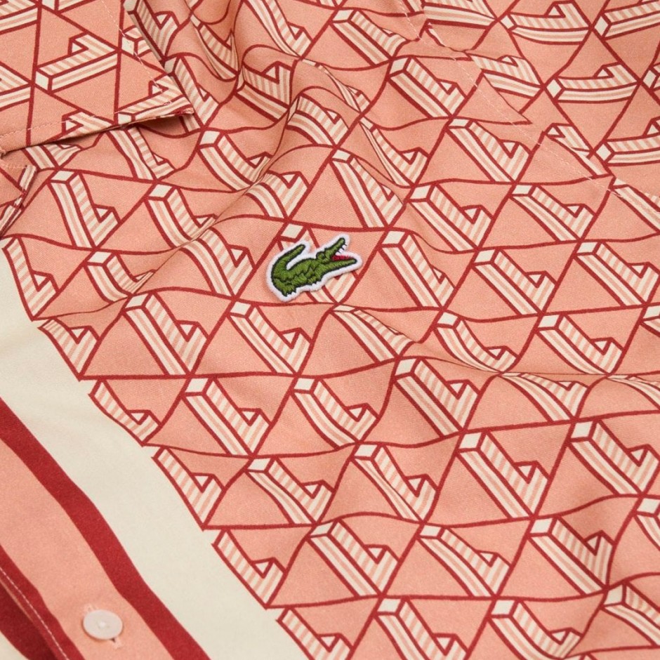 LACOSTE SHIRTS SS CORE COLLECTION CH9094F9I Brown