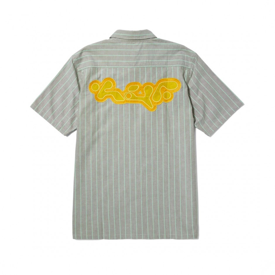 HUF PARKER S/S WORK SHIRT BU00197-DDHRB Green