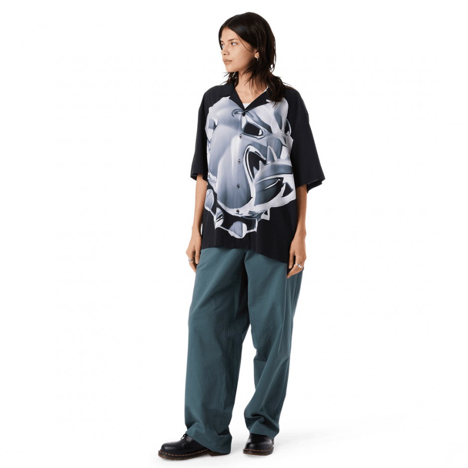 HUF BIG DAWG S/S RESORT SHIRT BU00231-BLACK Black