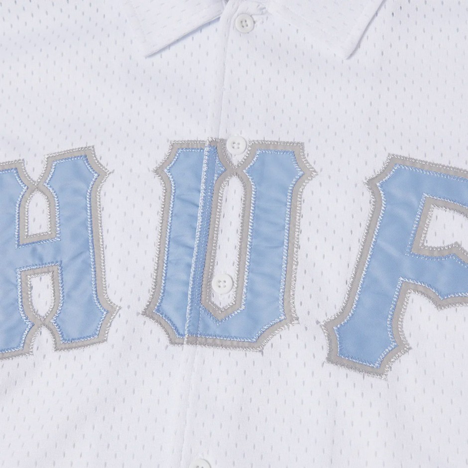 Ανδρικό Πουκάμισο Λευκό - HUF Arch Mesh Button Up