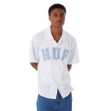 Ανδρικό Πουκάμισο Λευκό - HUF Arch Mesh Button Up Εικόνα 