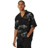 HUF DROP TOP S/S RESORT SHIRT BU00181-BLACK Black Image 
