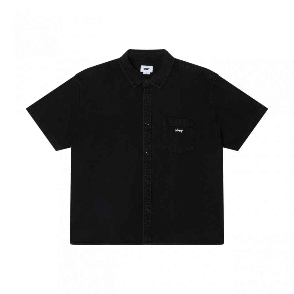 Ανδρικό Τζιν Πουκάμισο Μαύρο - Obey Owens Denim