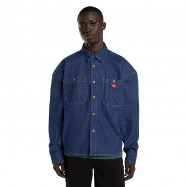 Ανδρικό Τζιν Πουκάμισο Μπλε - Dickies Mechanic Denim
