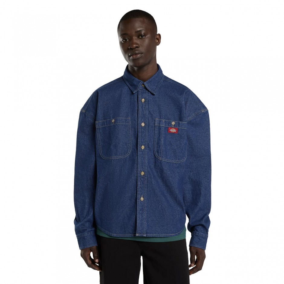 Ανδρικό Τζιν Πουκάμισο Μπλε - Dickies Mechanic Denim