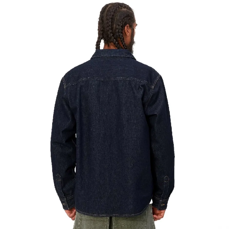 CARHARTT WIP MANNY SHIRT JAC I032705-0102 Μπλε - Sneakercage.gr