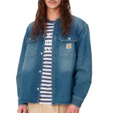 CARHARTT WIP HARVEY SHIRT JAC I033346-014L Blue Image 1
