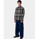 CARHARTT WIP L/S VAUGHN SHIRT I035325-35XXX Coal Image 1