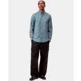 Ανδρικό Πουκάμισο Μπλε - Carhartt WIP L/S Bolton Εικόνα 1