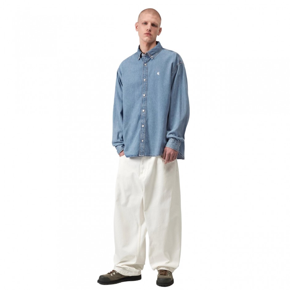 Ανδρικό Πουκάμισο Μπλε - Carhartt WIP L/S Lucas