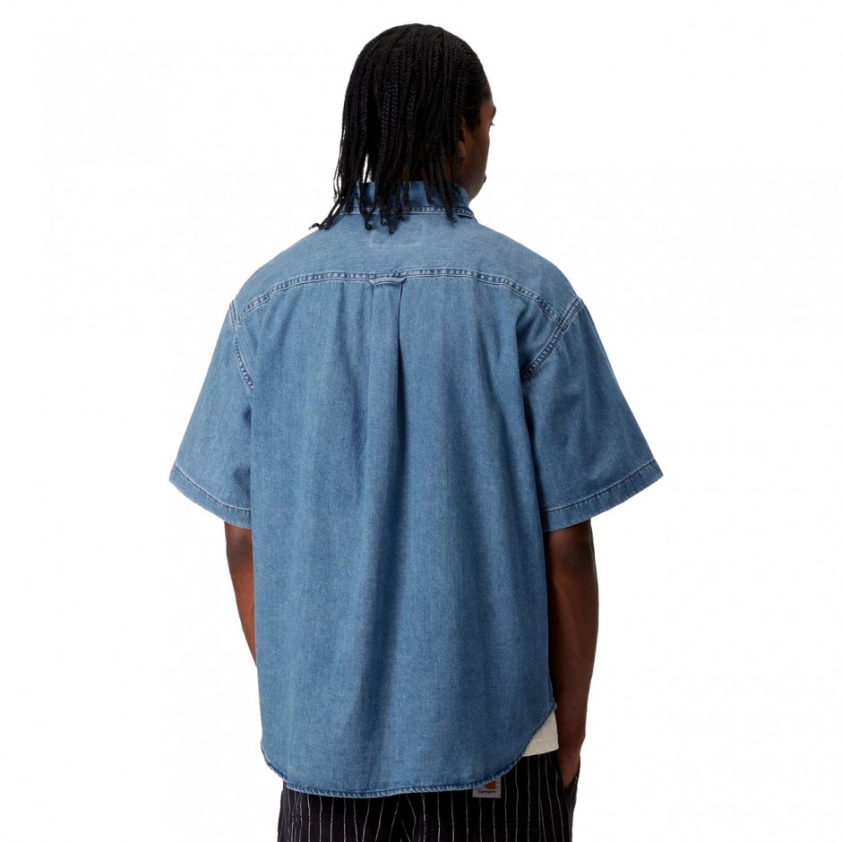 Ανδρικό Πουκάμισο Μπλε - Carhartt WIP S/S Lucas