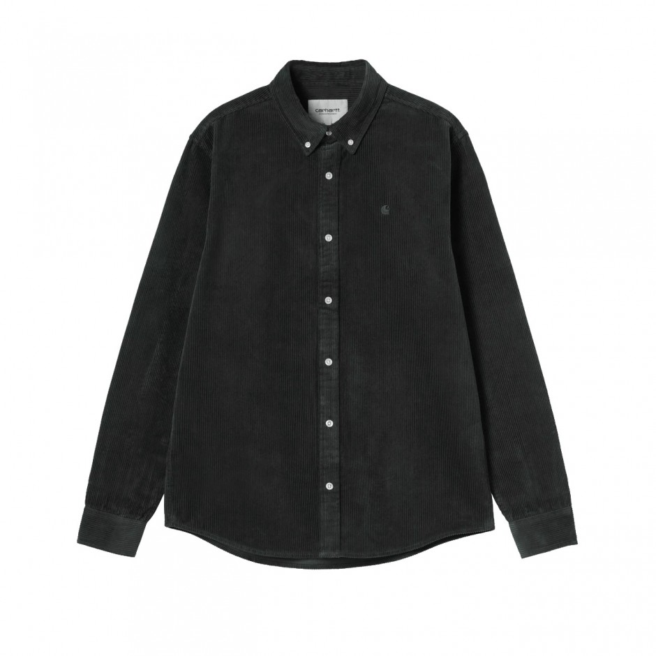 Men's Shirt Coal - Carhartt WIP L/S Madison Cord