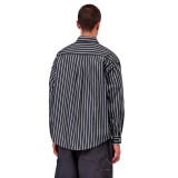 Men's Shirt Black - Carhartt WIP L/S Gowan Image 0