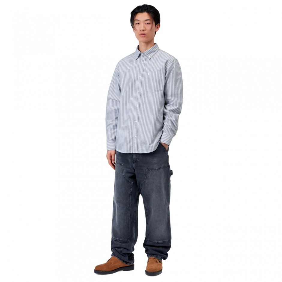 Ανδρικό Πουκάμισο Μαύρο - Carhartt WIP L/S Kanan