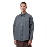 Ανδρικό Πουκάμισο Ανθρακί - Carhartt WIP L/S OG Madison Εικόνα 