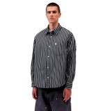 Men's Shirt Black - Carhartt WIP L/S Gowan Image 