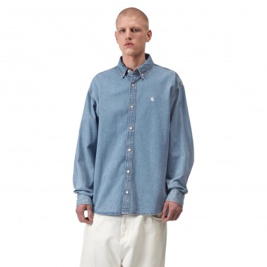 Ανδρικό Πουκάμισο Μπλε - Carhartt WIP L/S Lucas