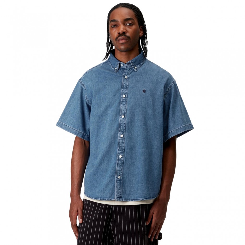 Ανδρικό Πουκάμισο Μπλε - Carhartt WIP S/S Lucas