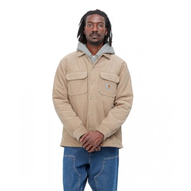 Ανδρικό Πουκάμισο Μπουφάν CARHARTT WIP WHITSOME SHIRT JAC Μπέζ I028827-G1XX 