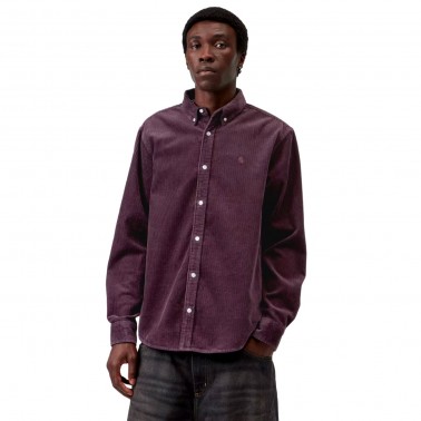 CARHARTT WIP L/S MADISON CORD SHIRT I029958-3J1XX Crimson