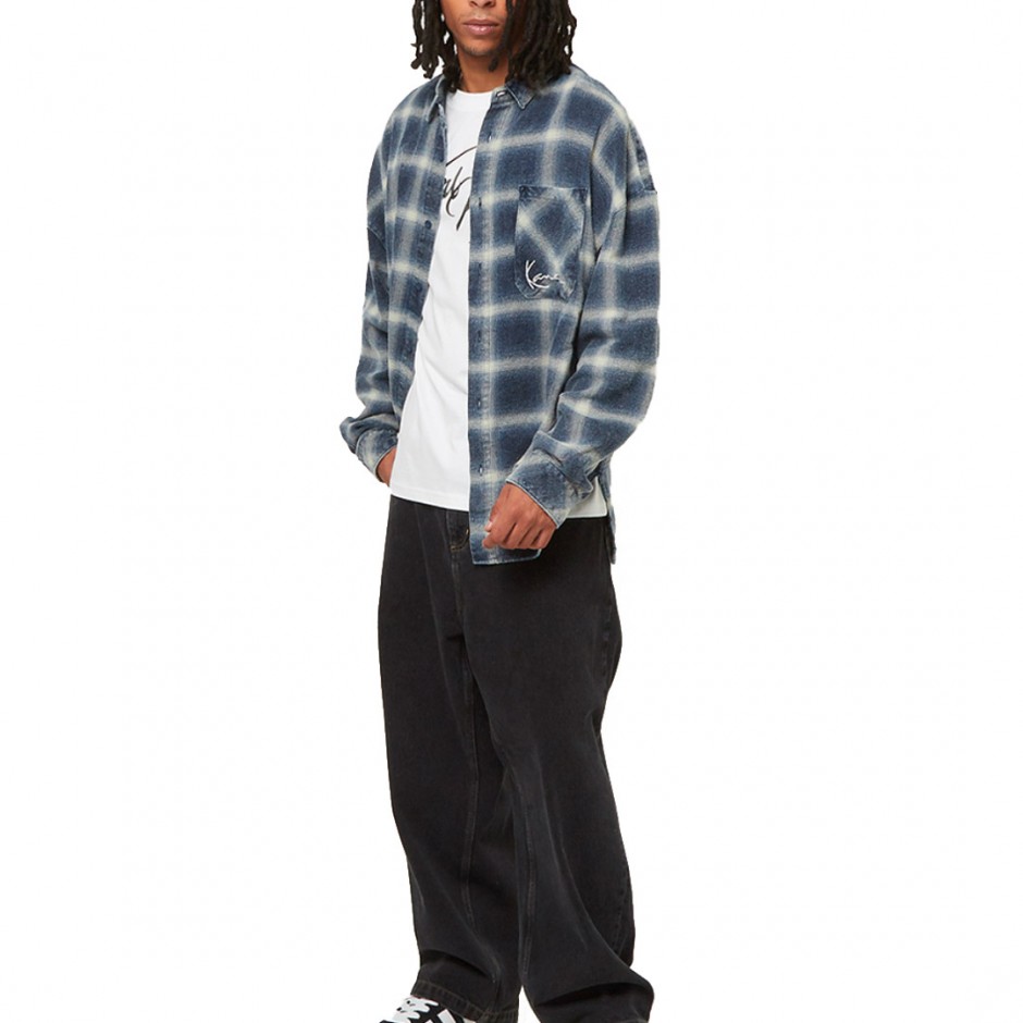 Ανδρικό Πουκάμισο Πολύχρωμο - Karl Kani Small Signature Distressed Check