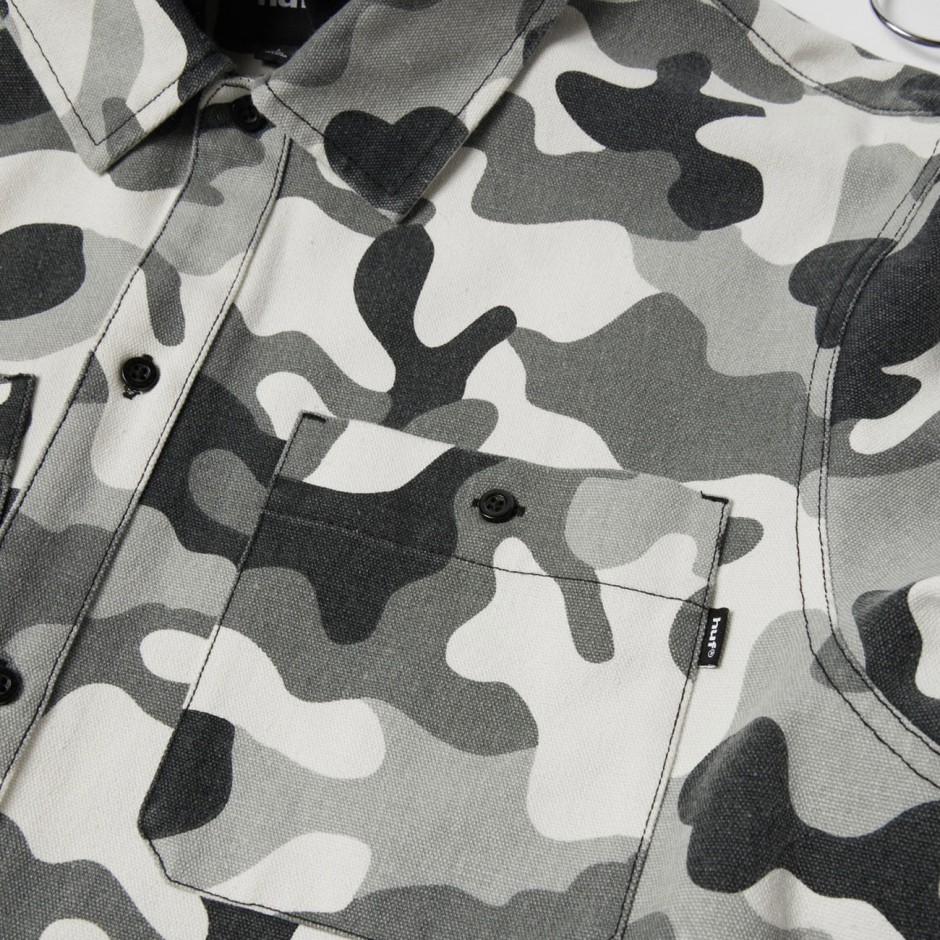 Ανδρικό Overshirt Παραλλαγή - HUF Olympia Camo Hooded