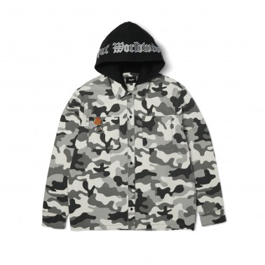 Ανδρικό Overshirt Παραλλαγή - HUF Olympia Camo Hooded