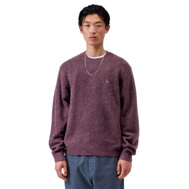 Men's Sweater Purple - Carhartt WIP Curtis