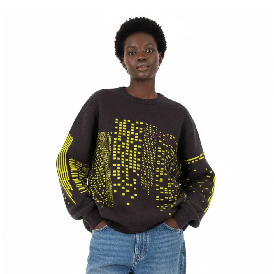 GRIMEY ROYAL PAW KNIT SWEATER GKSW646-BLK Black