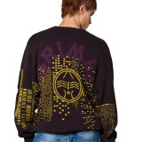 GRIMEY ROYAL PAW KNIT SWEATER GKSW646-BLK Black Image 2