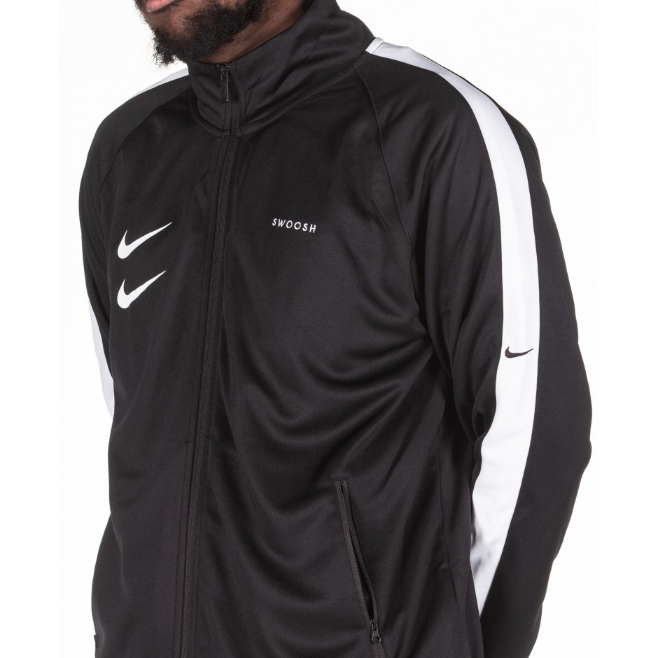 NIKE SPORTSWEAR SWOOSH MEN'S JACKET CJ4884-010 Μαύρο