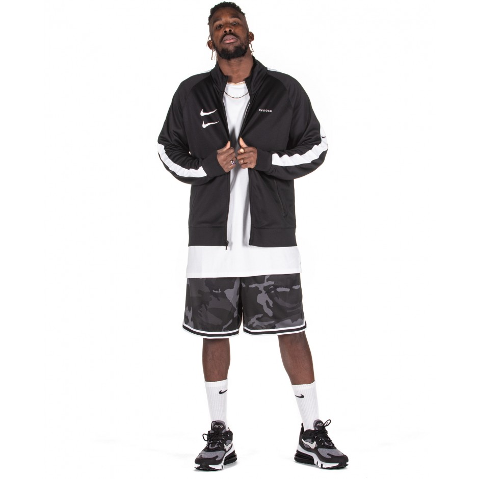 NIKE SPORTSWEAR SWOOSH MEN'S JACKET CJ4884-010 Μαύρο