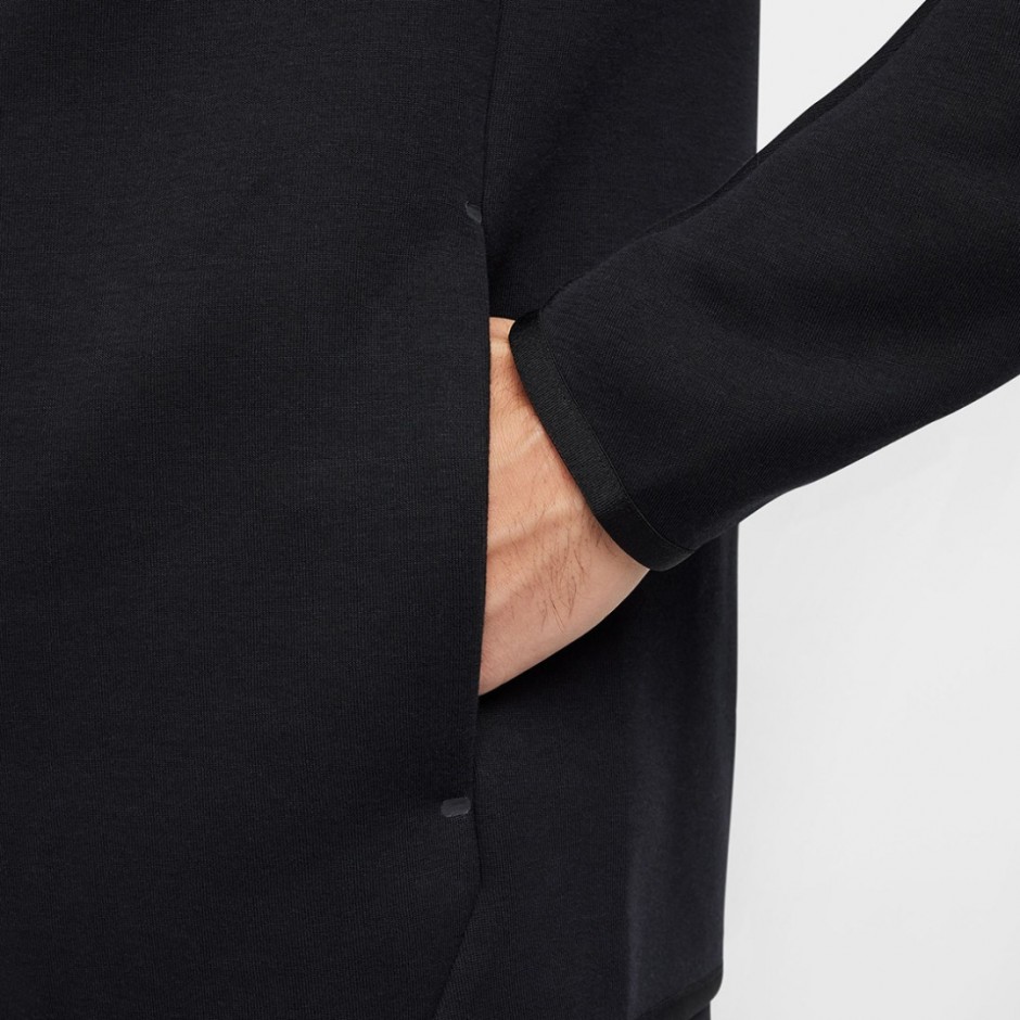 NIKE M NK TCH FLC FZ WR HOODIE HV0949-010 Black