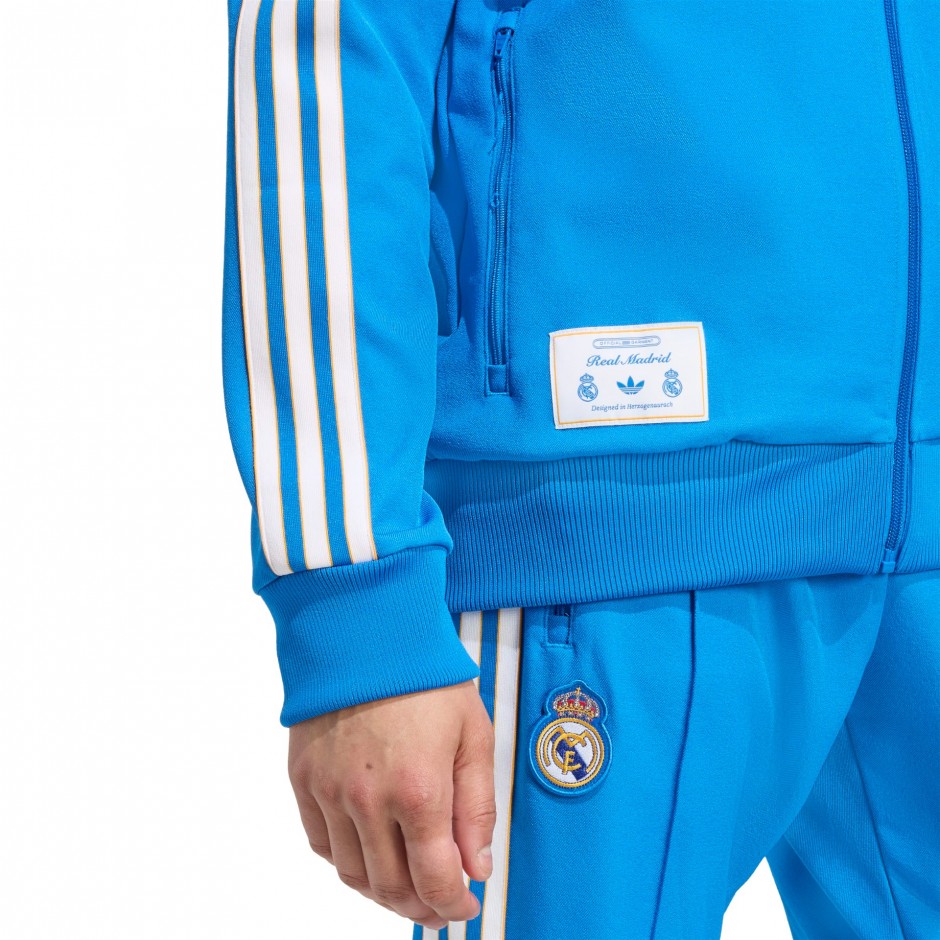 Ανδρική Ζακέτα Μπλε - adidas Performance Real Madrid Terrace Icons